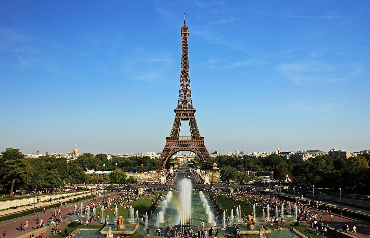 A partially revealed world landmark